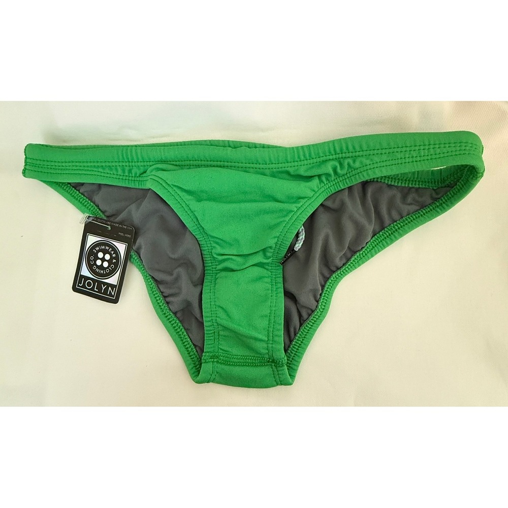 Jolyn Bikini Bottoms Europe Style Green‎ (Grass) Medium New With Tags